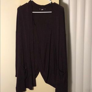 American Eagle purple open-back cardigan